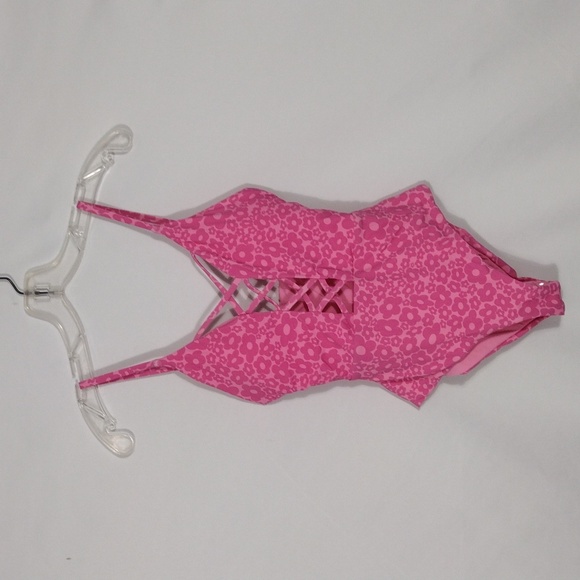 NWT Dippin Daisy's Flower Power Pink Bliss One Piece Swimsuit Women's Size Small - Picture 1 of 11